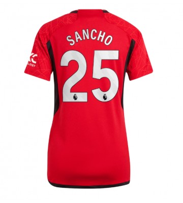 Manchester United Jadon Sancho #25 Hemmatröja Kvinnor 2023-24 Kortärmad